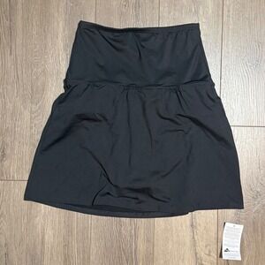 Lands End Womens Black High Waisted Swim Skirt with Built-in Brief Size 8 NWT